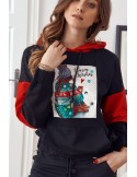 Weihnachts-Hoodie schwarz FI590 – Online-Shop – Boutique